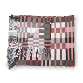 Lambswool Throw | Calamine + Rust Blankets And Throws