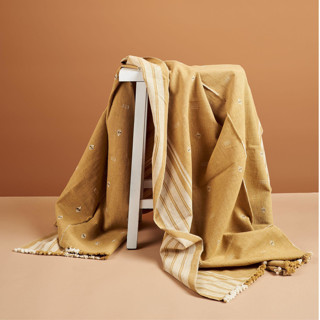 Reyti Ochre Throw Blankets and Throws