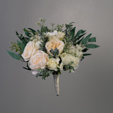 White Anemones Greenery Bridesmaids Bouquets