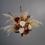 Bohemian Burnt Orange Bouquet Bridesmaids Bouquets