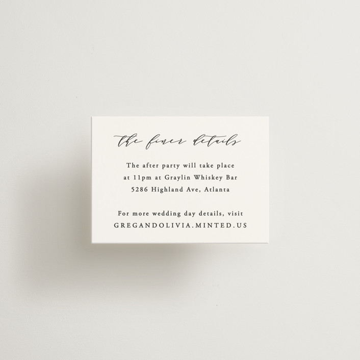 Mce Code Card Classy Type Mini Enclosure Cards by Hooray Creative | Minted