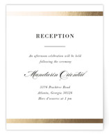 Classic monogram Foil-Pressed Mitzvah Reception Cards