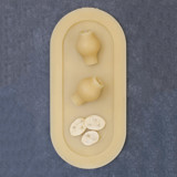 Natural Wax Tray Candles & Holders