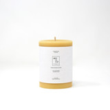 3x4 Inch, Natural Gold, Beeswax Pillar Candle Candles & Holders