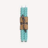 10" Rope Tapers (pair) Robin's Egg Blue Candles & Holders