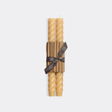 Rope Tapers 100% Beeswax - Vintage Lace Candles & Holders