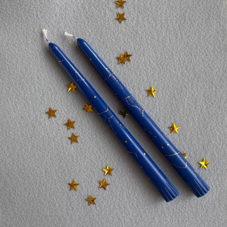 Set of Two Constellation Taper Candles Candles & Holders