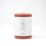 3x4 Inch, Terra Cotta, Beeswax Pillar Candle Candles & Holders