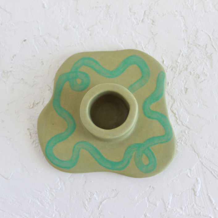 Squiggle Candle Holder Candles & Holders by Quiet Clementine Minted