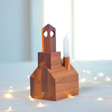 Modern Church Candle Holder in Walnut Handcrafted in Vermont Candles & Holders