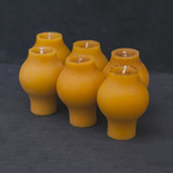 Orange Orb Set Candles & Holders