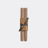 Rope Taper Candles 100% Beeswax -Moondust Candles & Holders