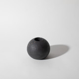 Black Terrazzo Block Candlestick Holder, Sphere Candles & Holders