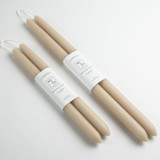 14 Inch, Clay, Dipped Beeswax Taper Candles Candles & Holders