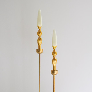 Taper Candle Set (GOLD/IVORY) Candles & Holders