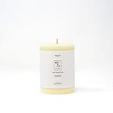 3x4 Inch, Natural White, Beeswax Pillar Candle Candles & Holders