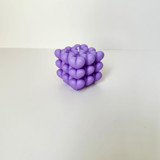 Purple Cubed Hearts Candle Candles & Holders