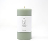 3x6 Inch, Eucalyptus, Beeswax Pillar Candle Candles & Holders