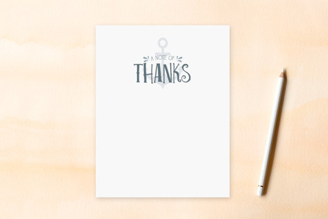 Thank You Anchor Children's Stationery