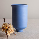 Blue Colored Porcelain Vessel 3 Decorative Object