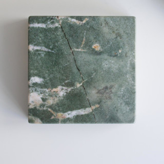 Marble Pedestal (GREEN TIGER) Decorative Object