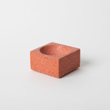 Square Incense Holder - Coral Terrazzo Decorative Object