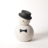 Snowman - The Dandy, Black Bow Tie Decorative Object