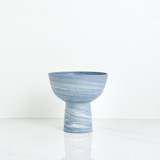 Pedestal Bowl - Indigo Decorative Object