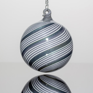 White and Gray Twist Ornament Decorative Object