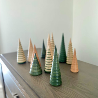 The Fir Forest- 12 unique trees in four heights with three finishes Decorative Object
