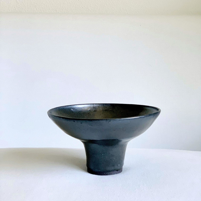 Black Footed Bowl Decorative Object by Cloude Made Minted