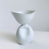 Sculptural Pedestal Bowl Decorative Object