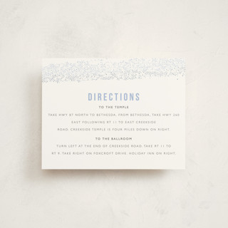 Parchment Mitzvah Direction Cards