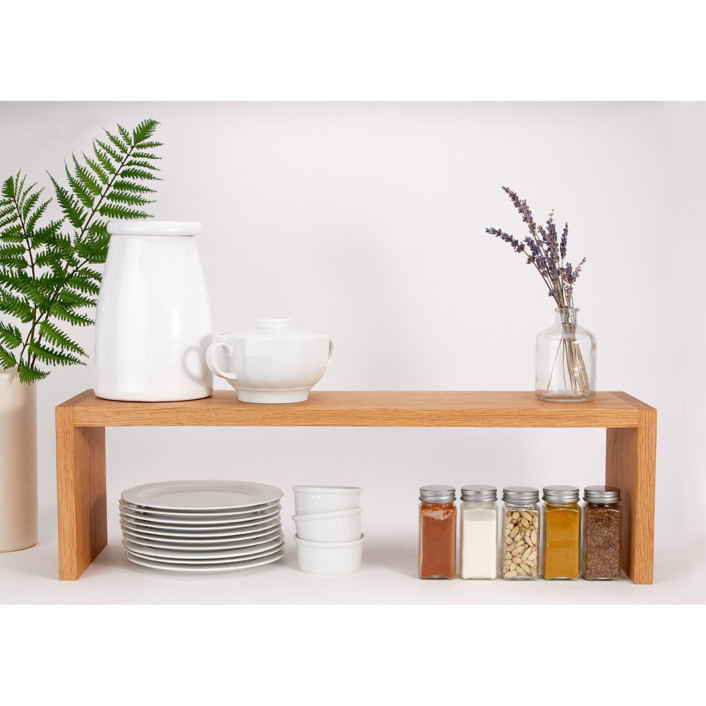 Medium Oak Kitchen Shelf Riser Decorative Shelves by Reds Wood Design ...