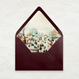 A7 Fine Art Envelope Liners // Winter Ice Skating (Set of 25) Envelope Liners