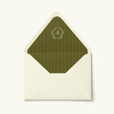 Monogram Stripe Wedding Envelope Liner | Set of 10 Envelope Liners