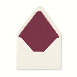 Holiday Burgundy Scalloped Laser Envelope Liner (Pack of 20) Envelope Liners