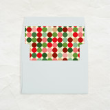 A7 Envelope Liners Square Flap // Retro Christmas 4 (Set of 25) Envelope Liners