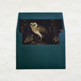 A7 Fine Art Envelope Liners Square Flap // Peaceful Owl (Set of 25) Envelope Liners