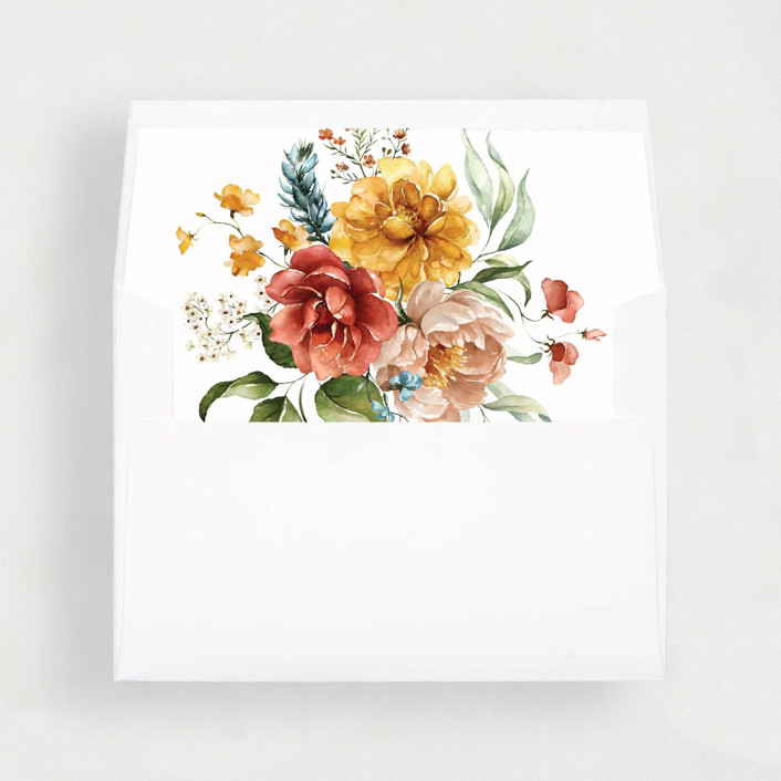 Floral Dutch Liner Set of 25 Envelope Liners Envelope Liners by Nikki Turner Minted