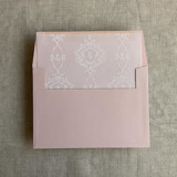 grace floral white vellum envelope liner for A7 square flap envelope | pack of 10 Envelope Liners