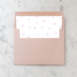 A7 Envelope Liners Pink Cute Hearts Square Flap (set of 10) Envelope Liners