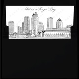 Tampa Bay Florida Skyline Envelope Liner with custom text/saying | Set of 10 | For 5x7 Minted Square Flap Envelope Envelope Liners