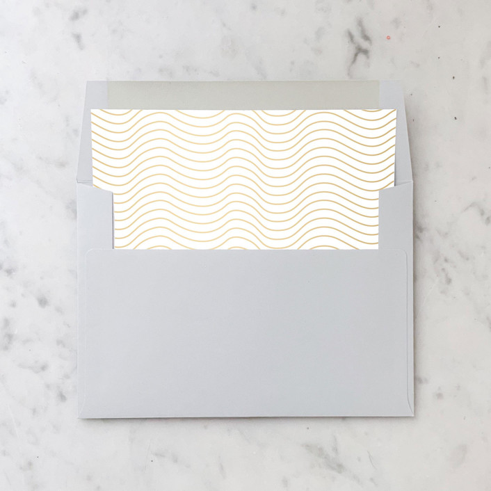 A7 Envelope Liners Gold Waves Square Flap (set of 10) Envelope Liners