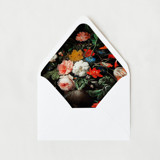 Romantic Black Floral | Set of 25 Euro Envelope Liners Envelope Liners