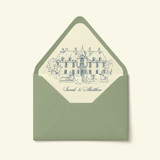 Custom Venue Illustration Envelope Liner | Set of 10 Envelope Liners