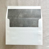 A7 Envelope Liners Fresco Texture in Stone Green for Square Flap Envelopes | Pack of 10 Envelope Liners