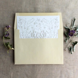 Oyster English botanical garden floral envelope liner for A7 square flap envelope | pack of 10 Envelope Liners