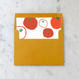 A7 Envelope Liners Italian Tomatoes Square Flap (set of 10) Envelope Liners