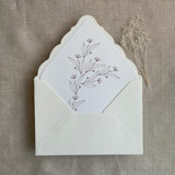 Jessica minimalist merlot envelope liner for A7 euro flap envelope | pack of 10 Envelope Liners